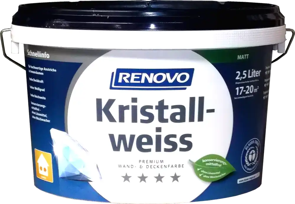 2,5L Renovo Kristallweiß waschbeständig ca.17qm Jetzt Bestellen