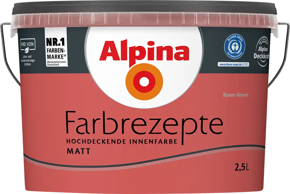 2,5L ALPINA Farbrezepte Roter Ahorn, Matt Billig