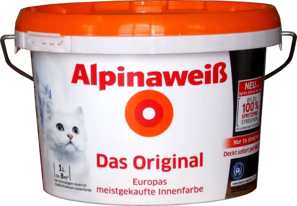 1L Alpinaweiß Das Original Spritzfrei Markenprodukt
