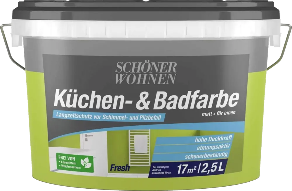 2,5L Schöner Wohnen Küchen-& Badfarbe matt, 6516 Fresh Direktkauf