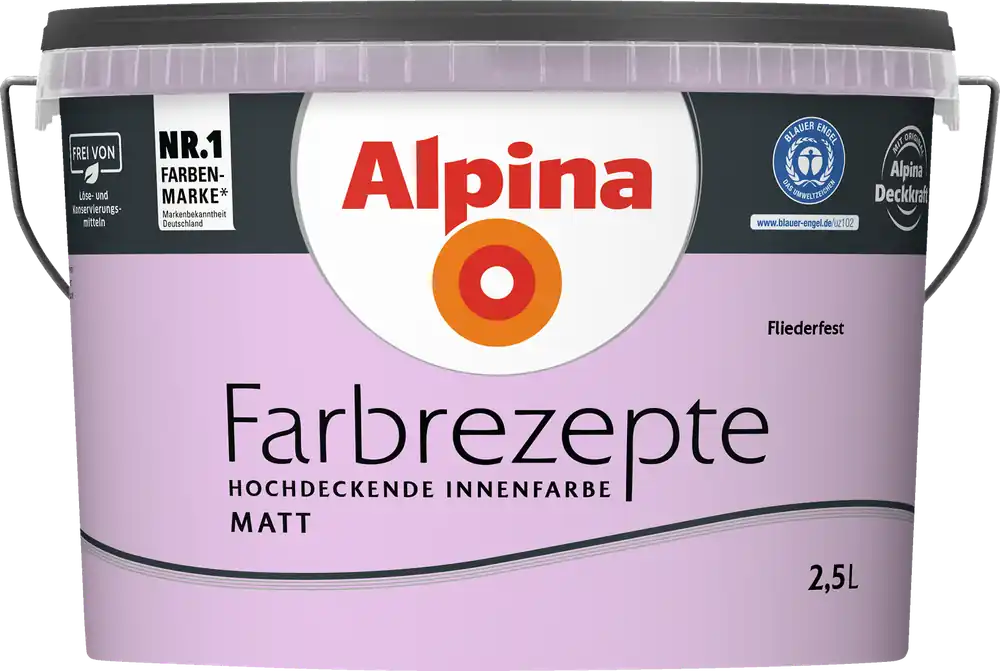 2,5L ALPINA Farbrezepte Fliederfest, Matt Knallerangebot
