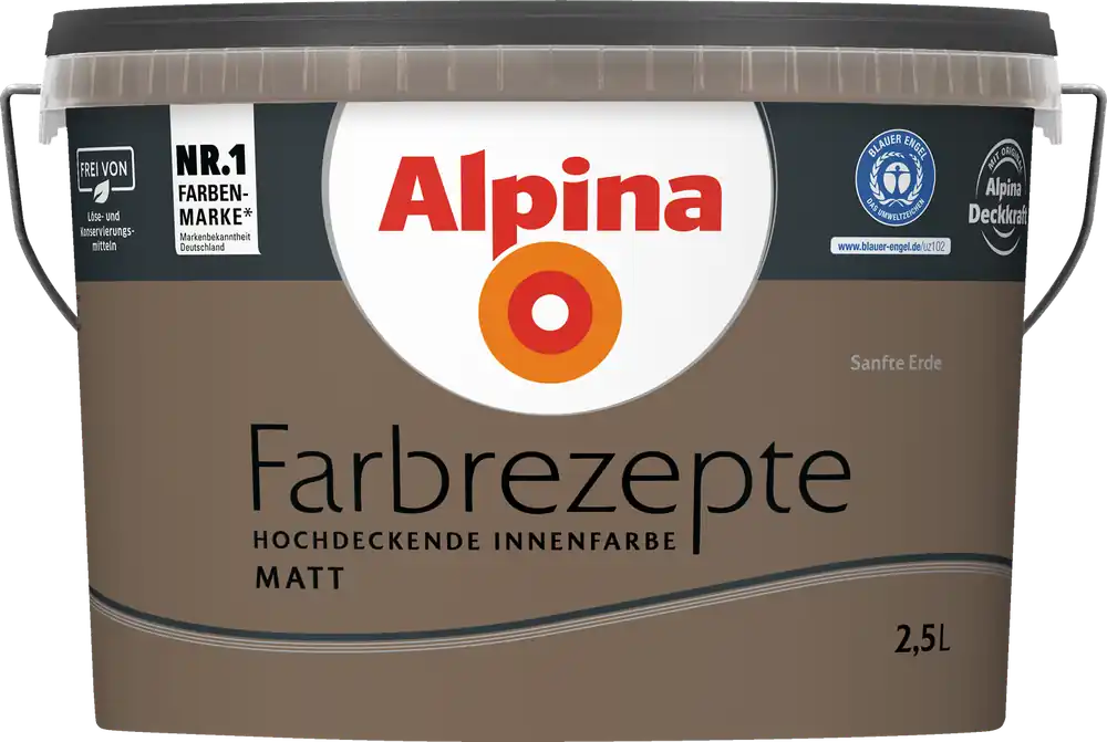 2,5L ALPINA Farbrezepte Sanfte Erde, Matt Neu