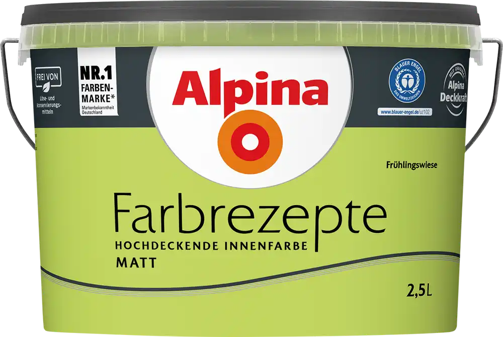 2,5L ALPINA Farbrezepte Frühlingswiese, Matt Sofort Bestellen
