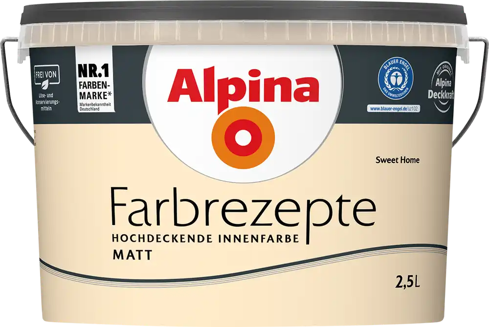 2,5L ALPINA Farbrezepte Sweet Home, Matt Bestseller
