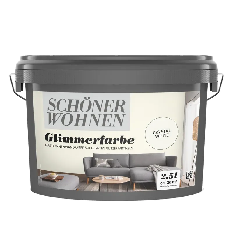 2,5L Schöner Wohnen Trendstruktur Glimmerfarbe, Crystal White Günstig