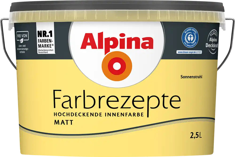 2,5L ALPINA Farbrezepte Sonnenstrahl, Matt Must-Have