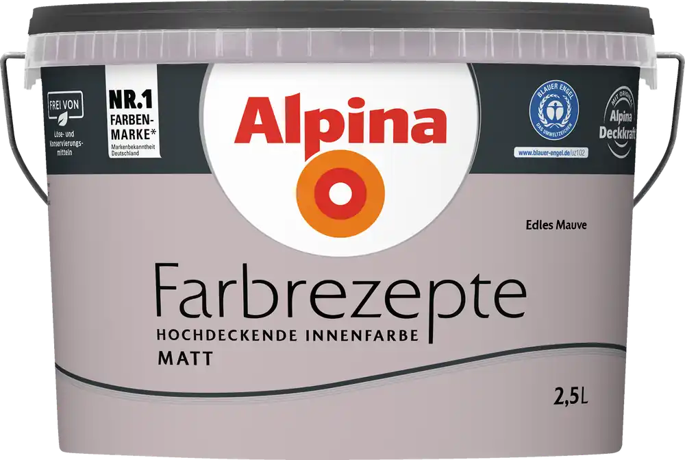 2,5L ALPINA Farbrezepte Edles Mauve, Matt Neu Im Sortiment