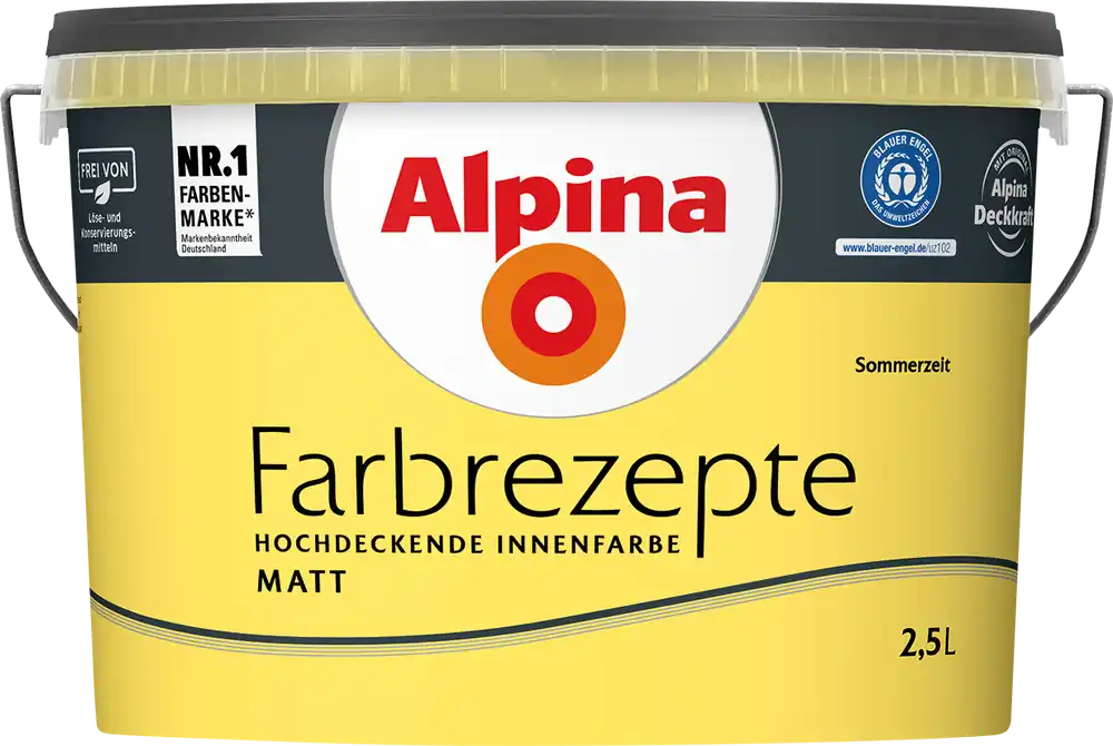 2,5L ALPINA Farbrezepte Sommerzeit, Matt Wochenendangebot