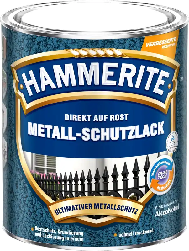 250ml Hammerite Msl Hammerschlag dunkelgrau Geprüft