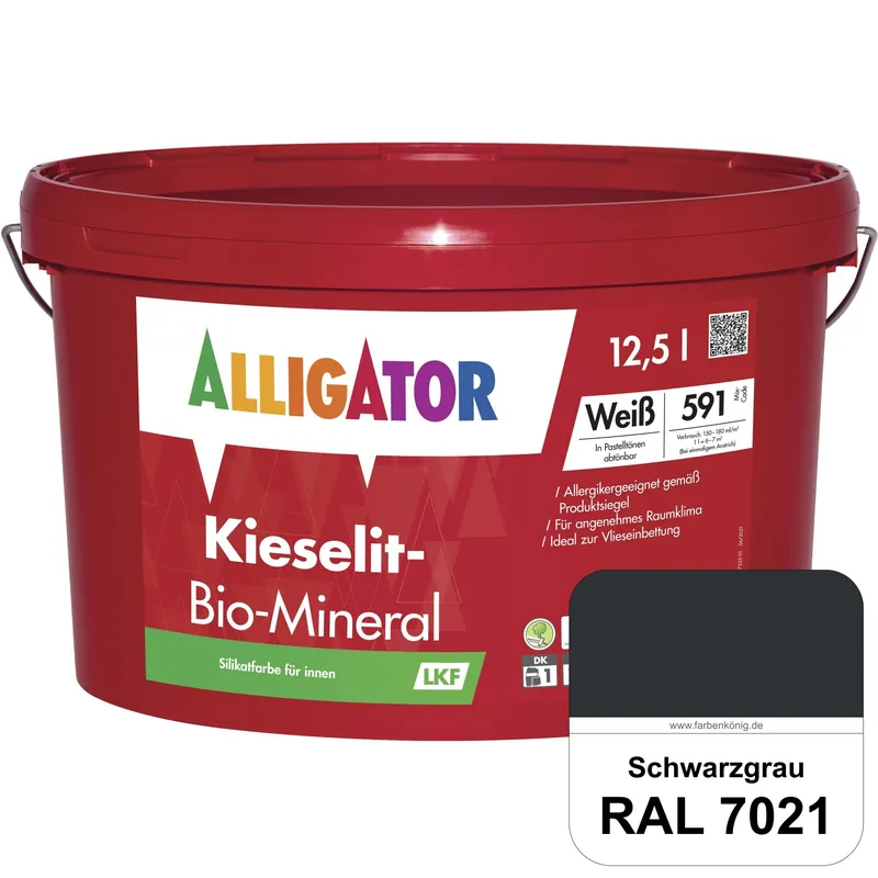 Kieselit-Bio-Mineral LKF (RAL 7021 Schwarzgrau) Versand Am Gleichen Tag