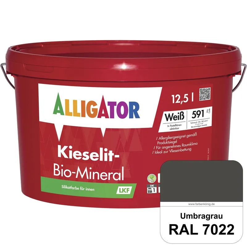 Kieselit-Bio-Mineral LKF (RAL 7022 Umbragrau) Markenprodukt