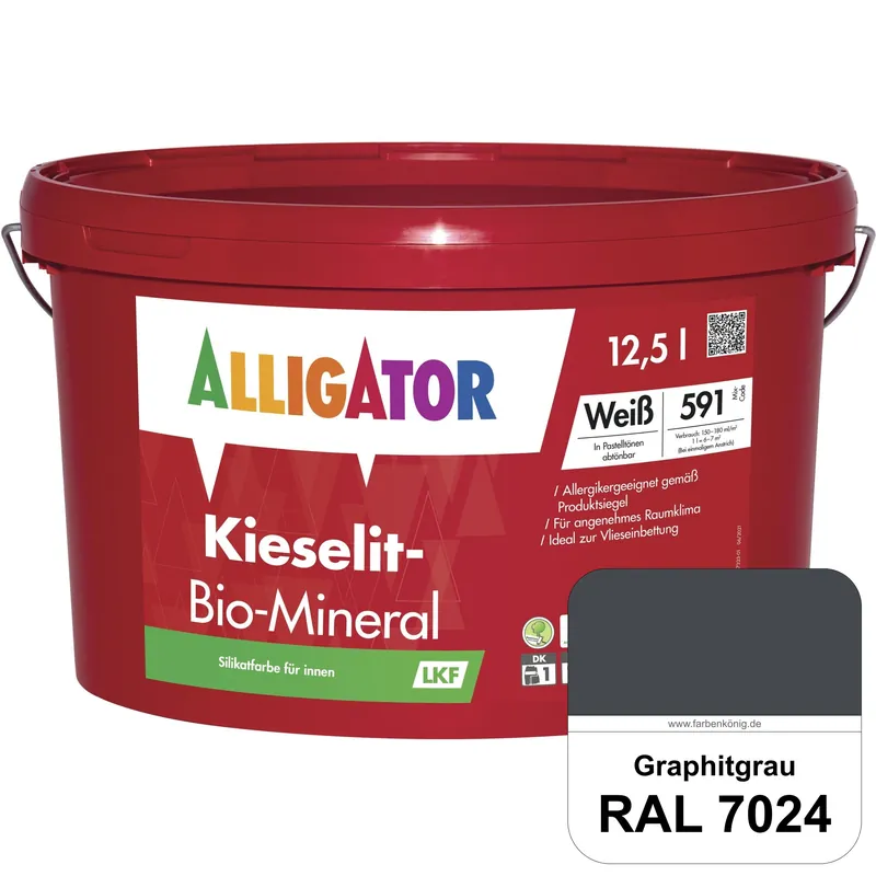Kieselit-Bio-Mineral LKF (RAL 7024 Graphitgrau) Abverkauf