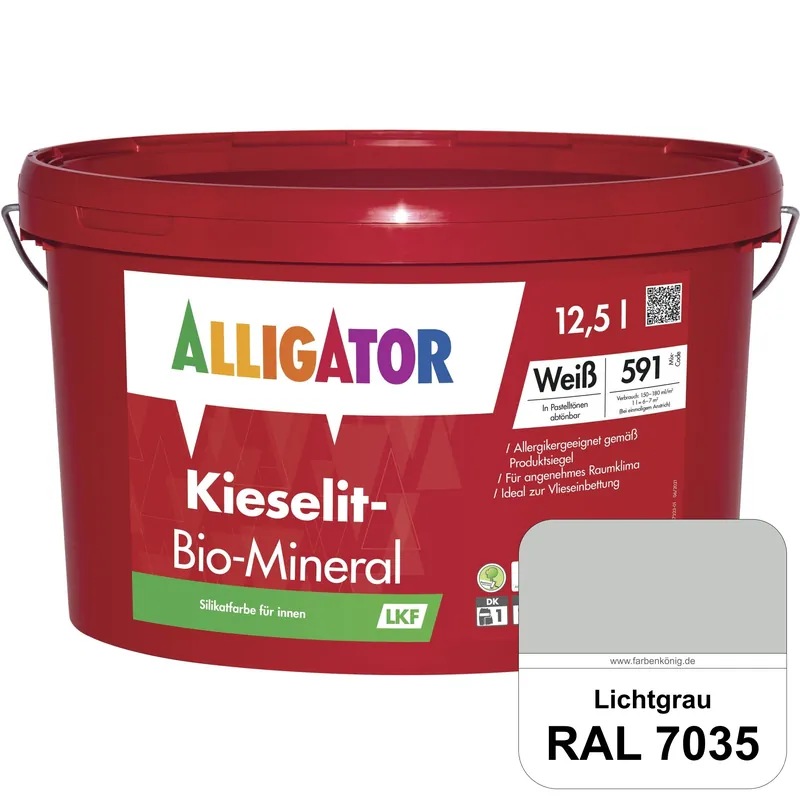 Kracherpreis Kieselit-Bio-Mineral LKF (RAL 7035 Lichtgrau)