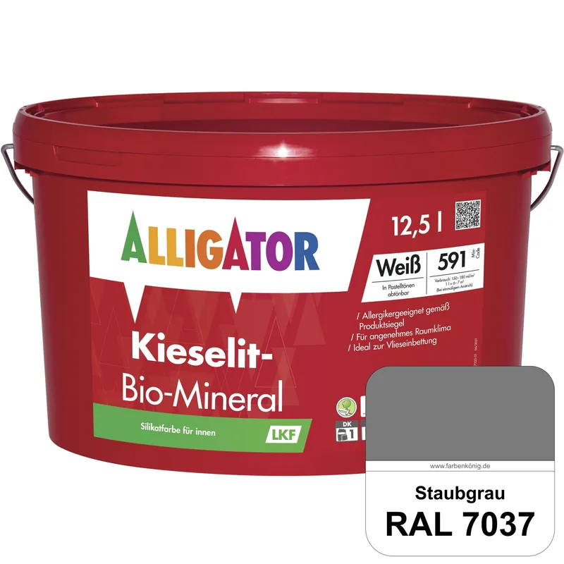 Highlight Kieselit-Bio-Mineral LKF (RAL 7037 Staubgrau)