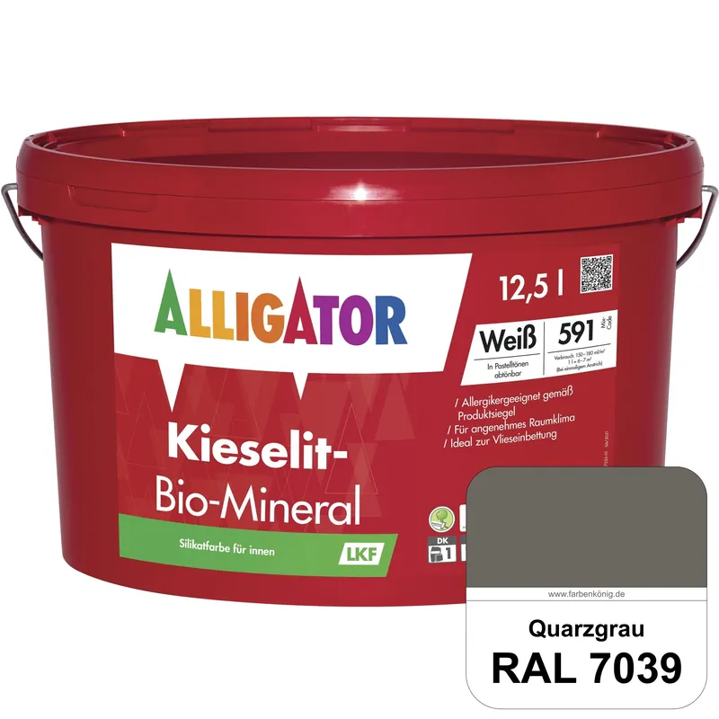 Preisknaller Kieselit-Bio-Mineral LKF (RAL 7039 Quarzgrau)