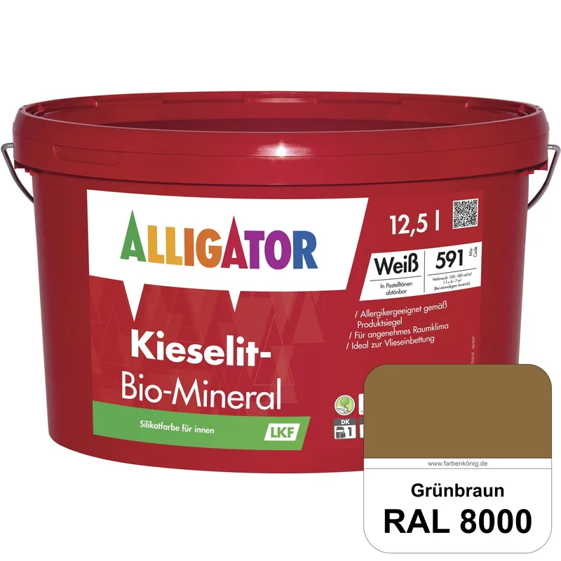 Kieselit-Bio-Mineral LKF (RAL 8000 Grünbraun) Letzte Chance
