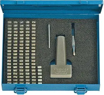 Abverkauf Turnus Typenhalter-Satz Schrifthöhe 2mm 115teilig